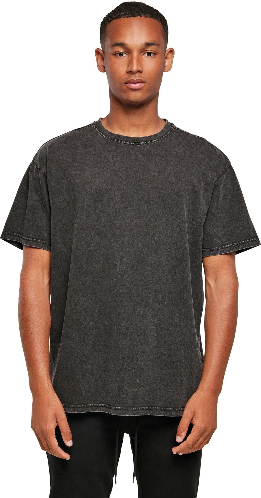 Acid Washed Heavy Oversized Tee| Men's trendy cool Crew Neck Relaxed Fit T-shirt gallery