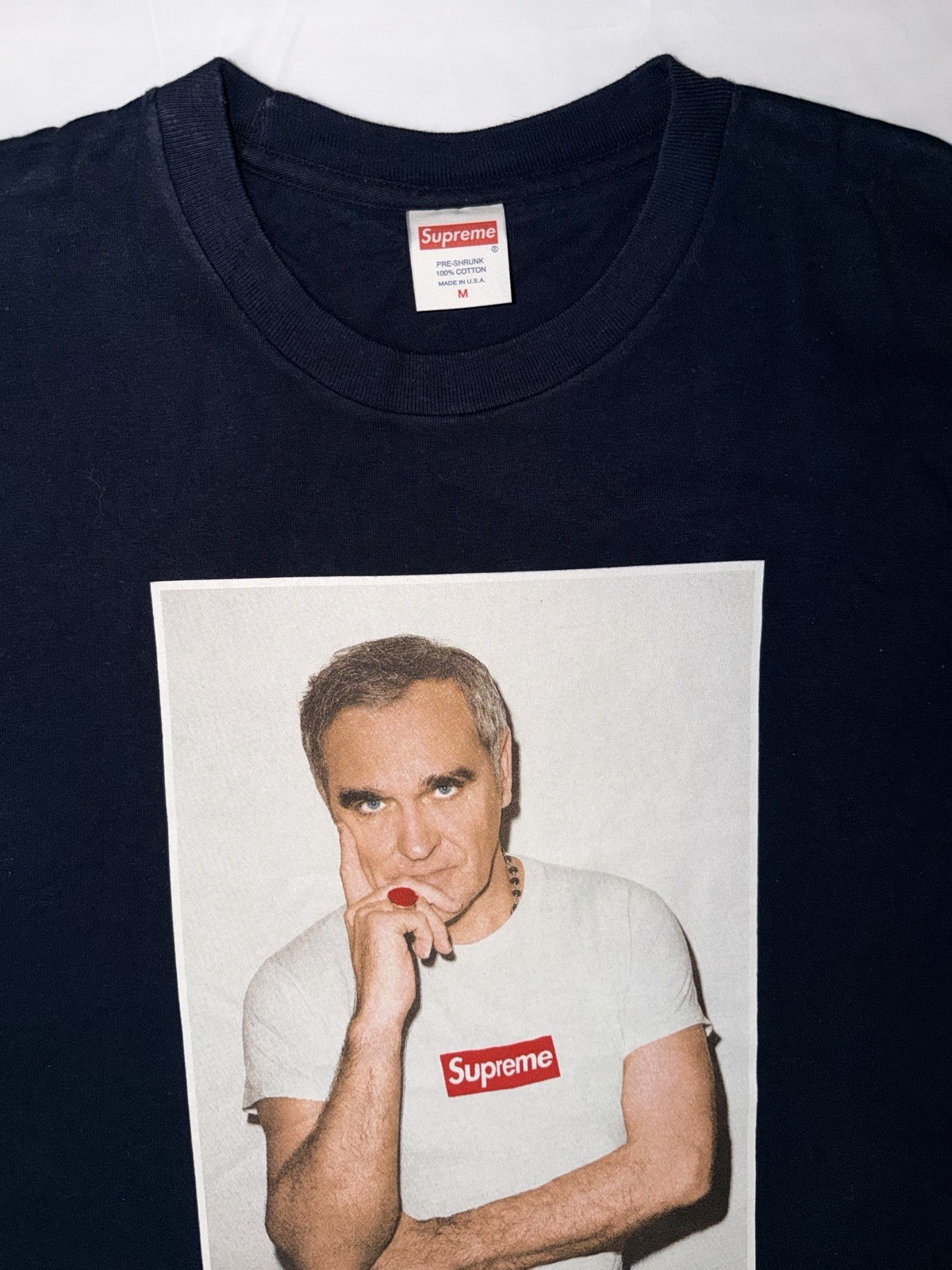 Supreme Morrissey ss16 Navy M vintage the smiths photo t-shirt gallery
