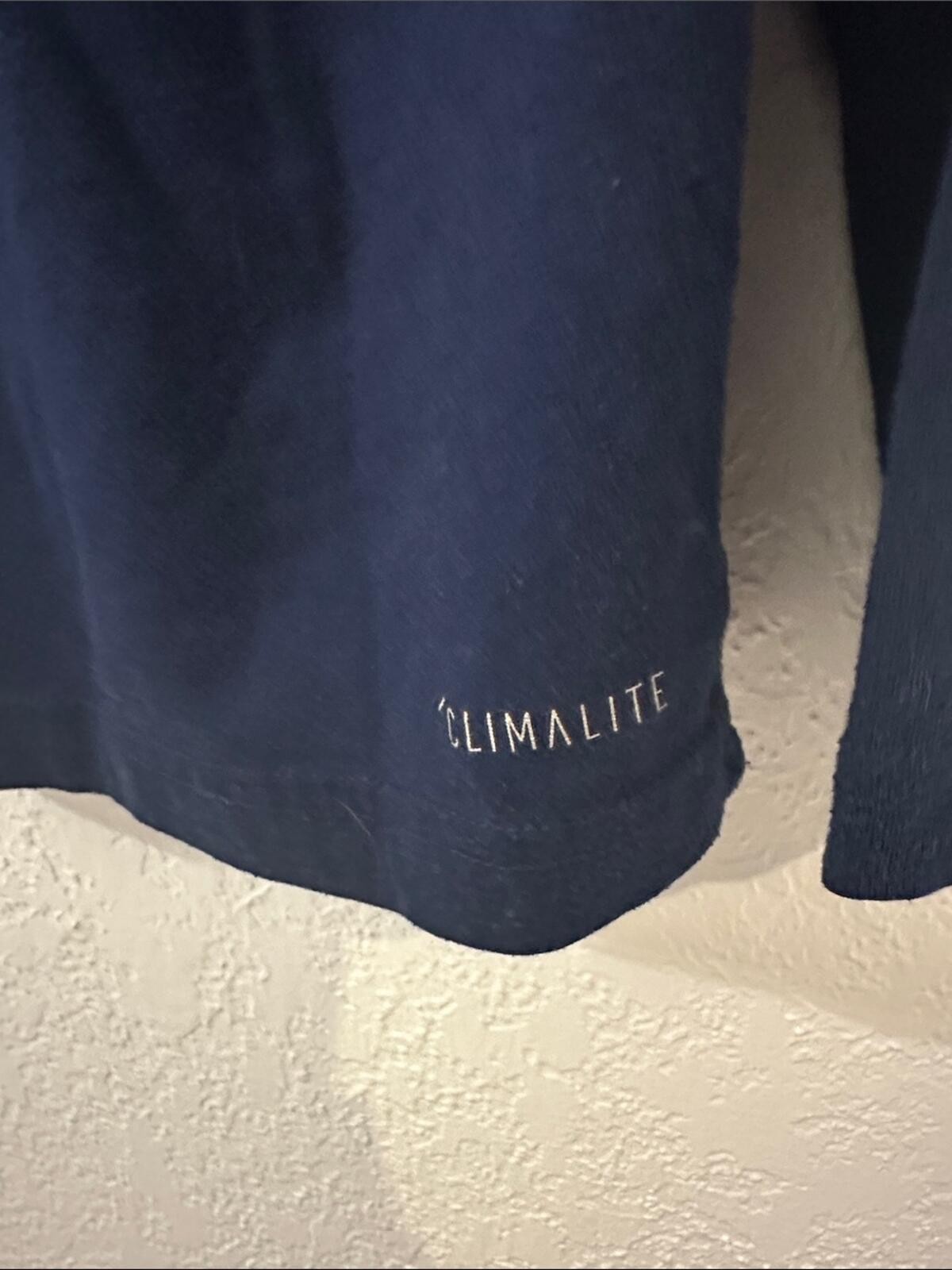 adidas Navy Long Sleeve Box Logo Vintage T Shirt gallery