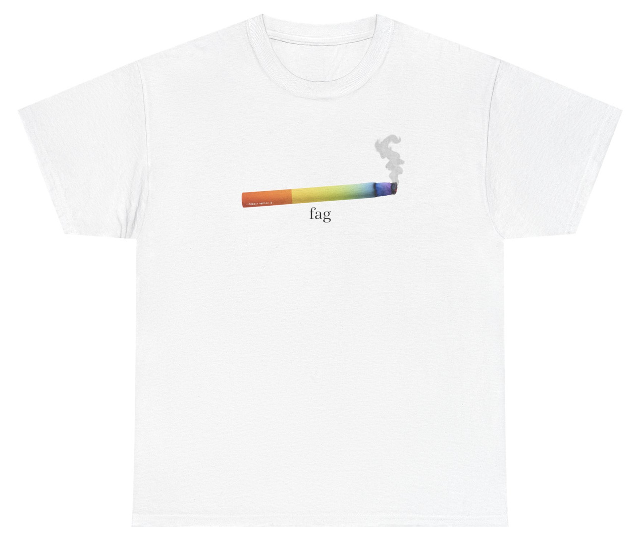 Fag Cigarette Pride T Shirt Funny LGBTQ Month Gen Z Meme Humor Tee gallery