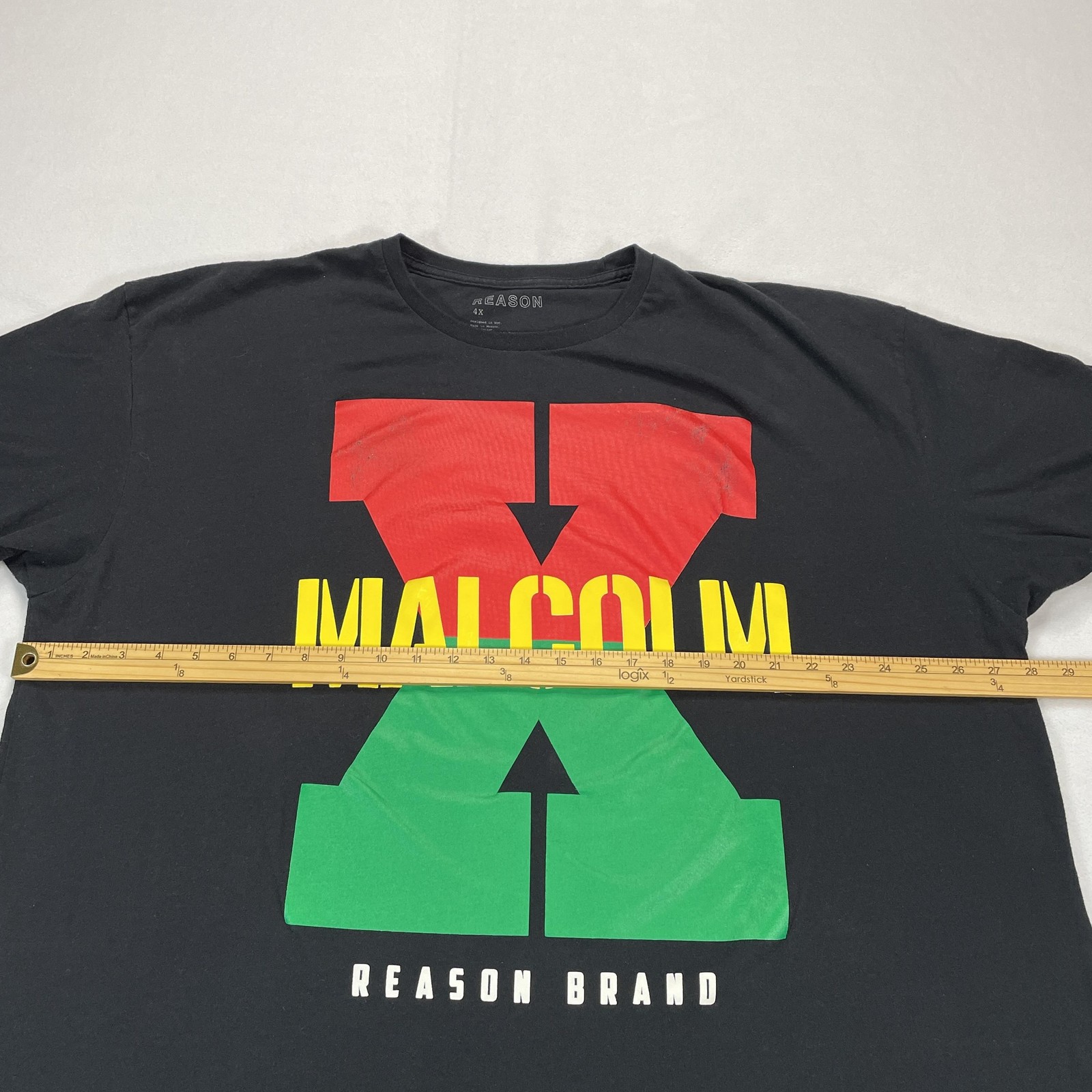Reason Malcolm X Shirt Mens 4XL Black Pan African Graphic Tee Tagless Cotton gallery