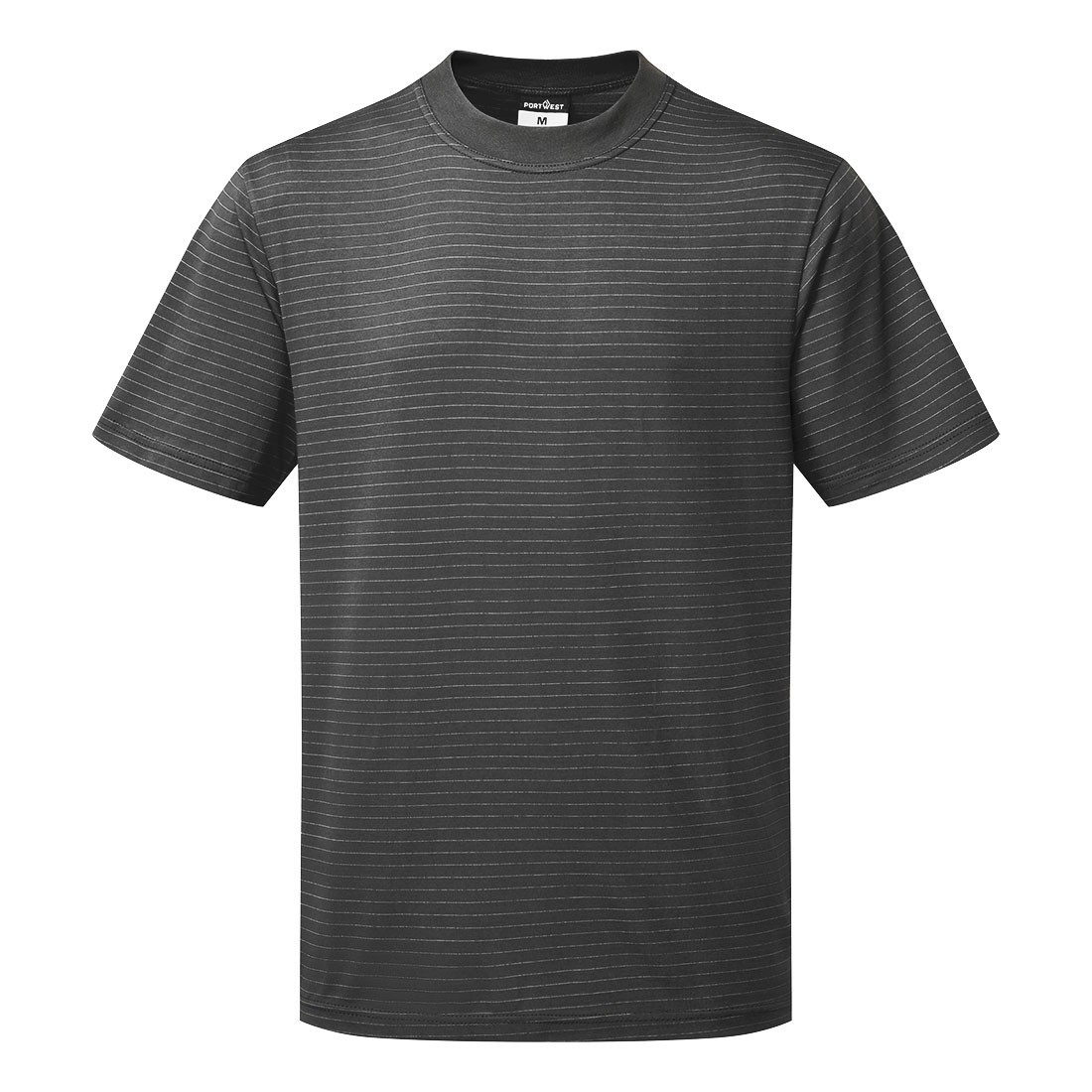 Portwest AS20 - Anti-Static ESD T-Shirt S/S BLACK SIZES XS-5X gallery
