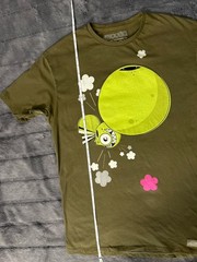 Artcotic x Dalek Space Monkey Graphic Tee Shirt Olive Green Men’s Large L