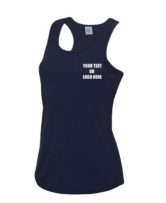 Custom Printed Personalised Your Text AWDis Just Cool Women's Cool Vest Gym Top gallery
