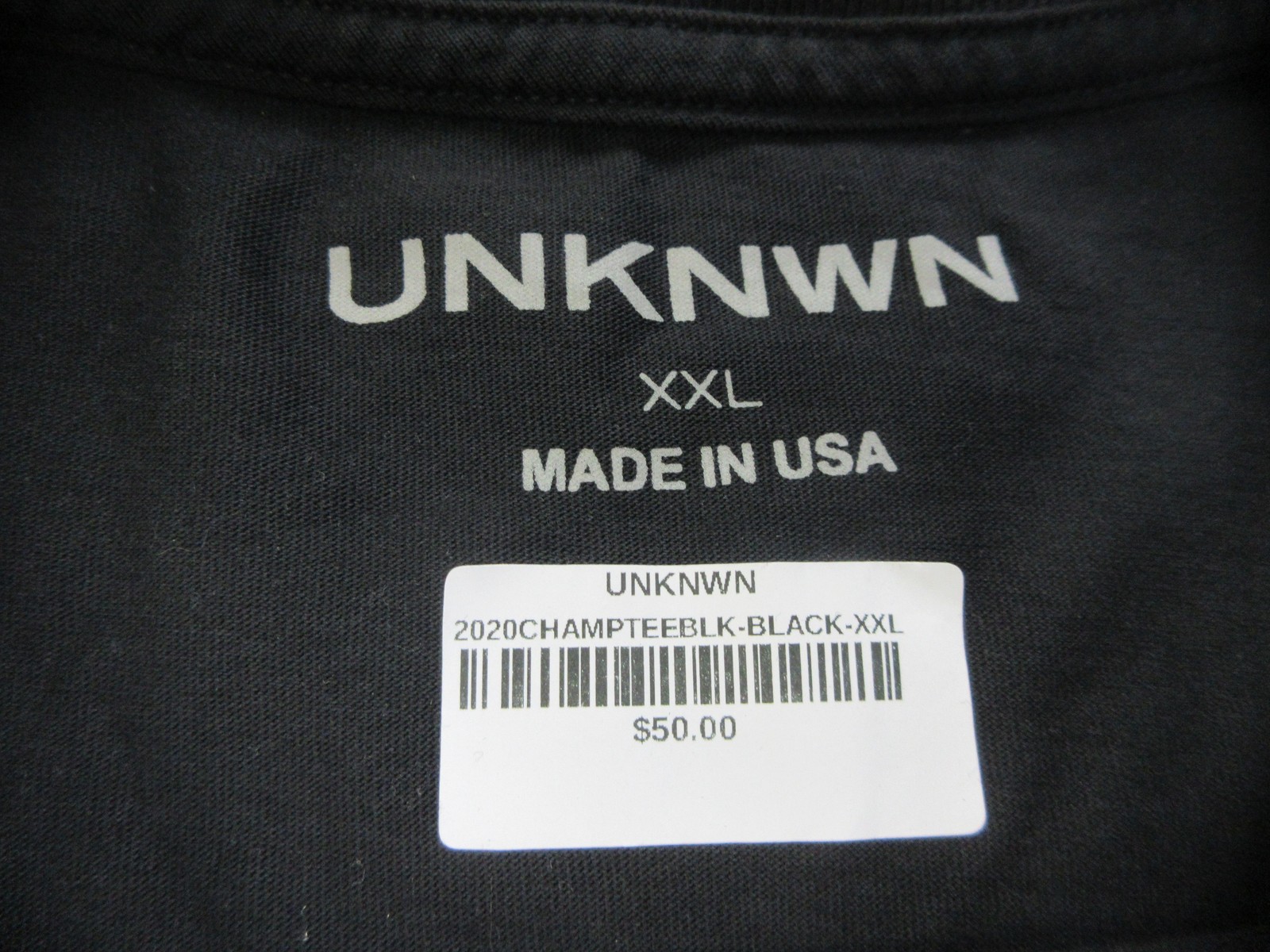 UNKNWN Shirt Mens 2XL Black World Champs Basketball Graphic Tee Made In USA gallery
