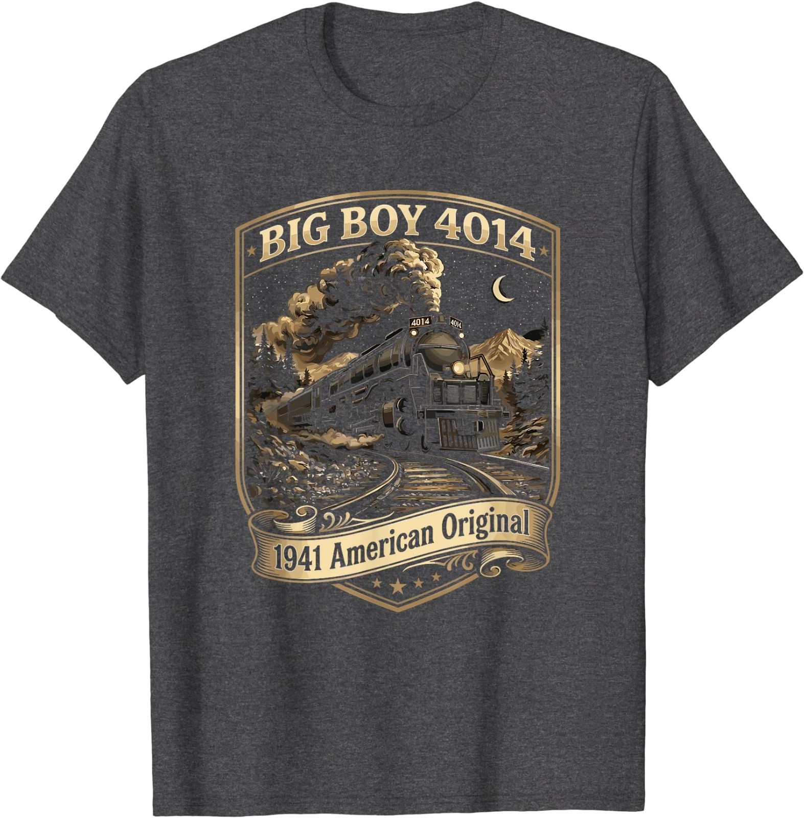 Big Boy 4014 Train Engineer Steam Train Conductor American T-Shirt gallery