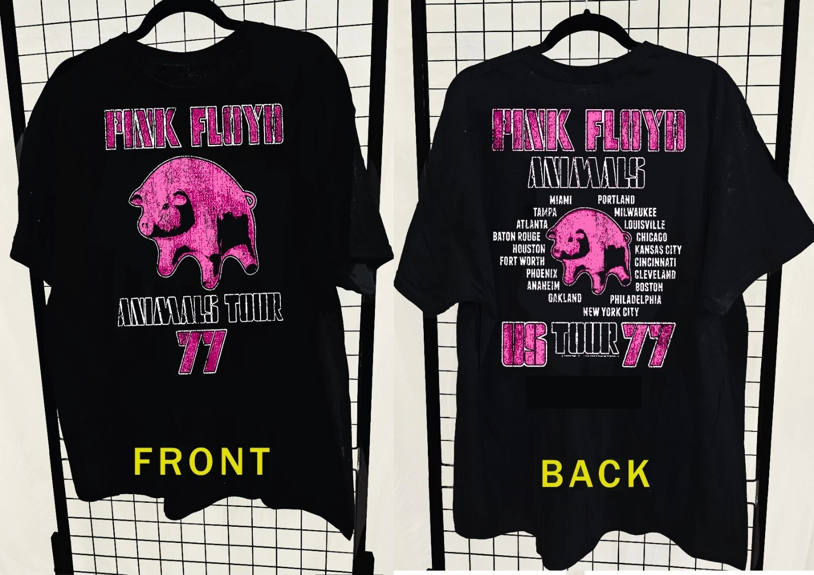 Pink Floyd 1977 Animals Tour 2X Sided Concert T -Shirt gallery