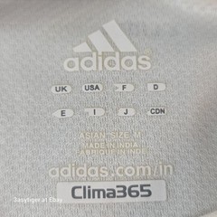 Adidas Essentials Clima365 Climalite Cool Tech Athletic Top White Black Men’s M
