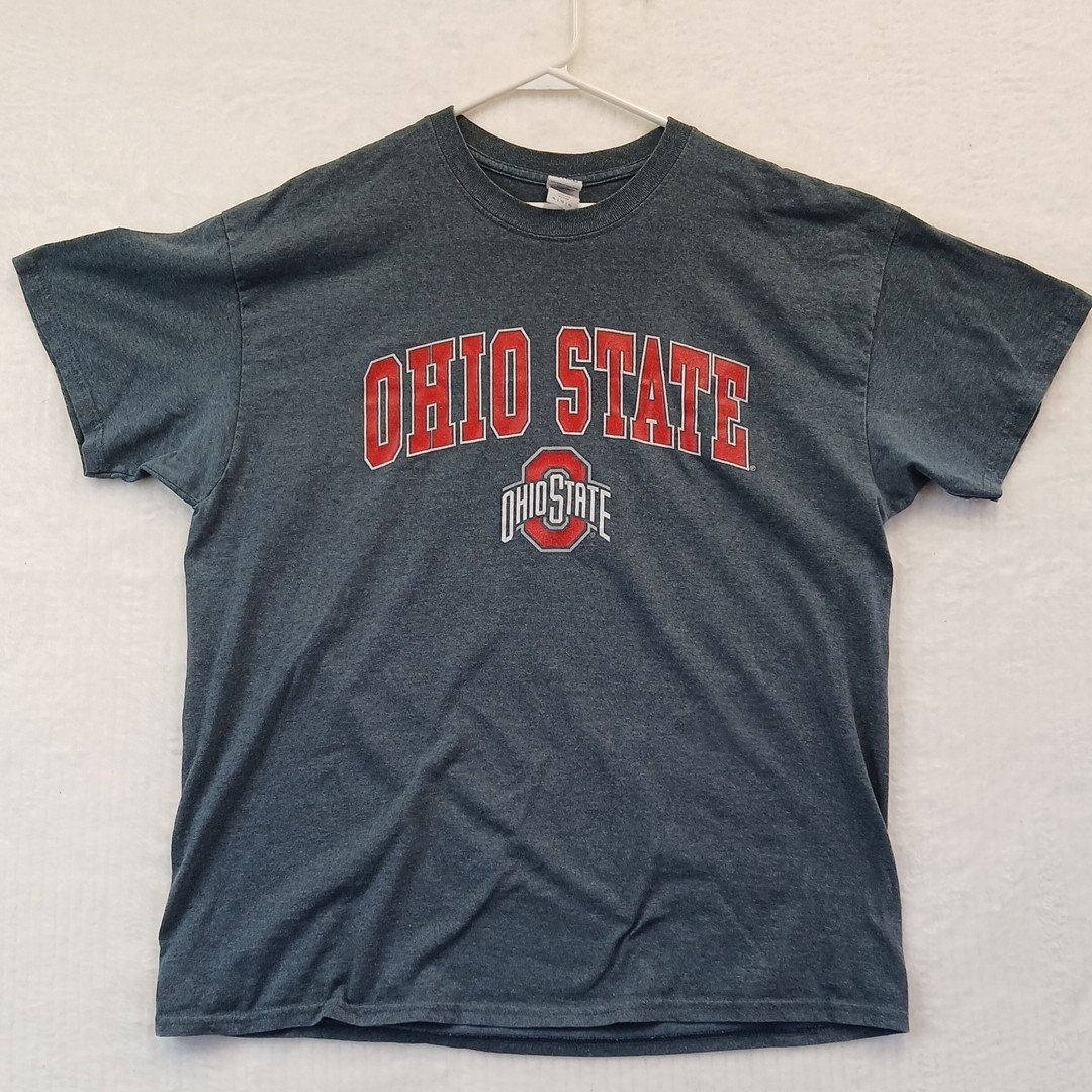 Ohio State Buckeyes T-Shirt Gray Sz. XL Short Sleeve