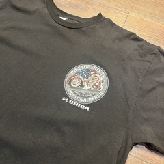 SUNA Heavy Weight Motorcycle Graphic T-Shirt Black Biketoberfest Daytona XL