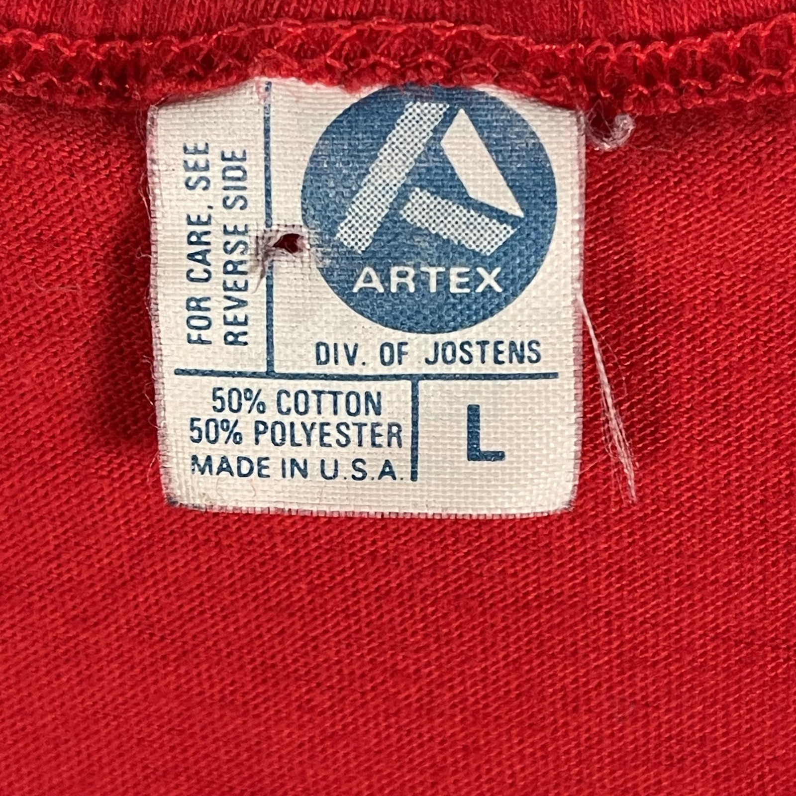 Vintage Artex Shirt Mens Large Red Sylvester Looney Tunes Dallath Tank USA 1983 gallery