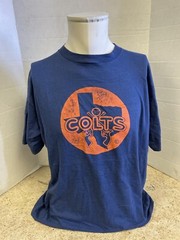 Vintage Houston Colts Colt 45s Single Stitch Shirt XXL Blue Bantam Baseball
