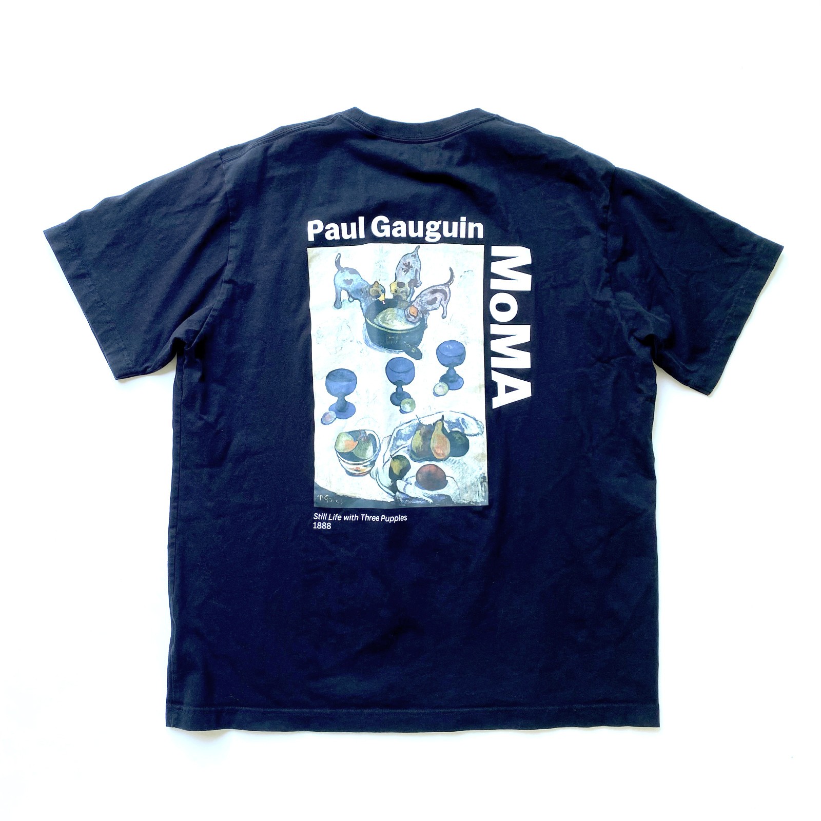Uniqlo MoMA Art Icons Paul Gauguin Still Life with Three Puppies T-shirt Mens XL gallery