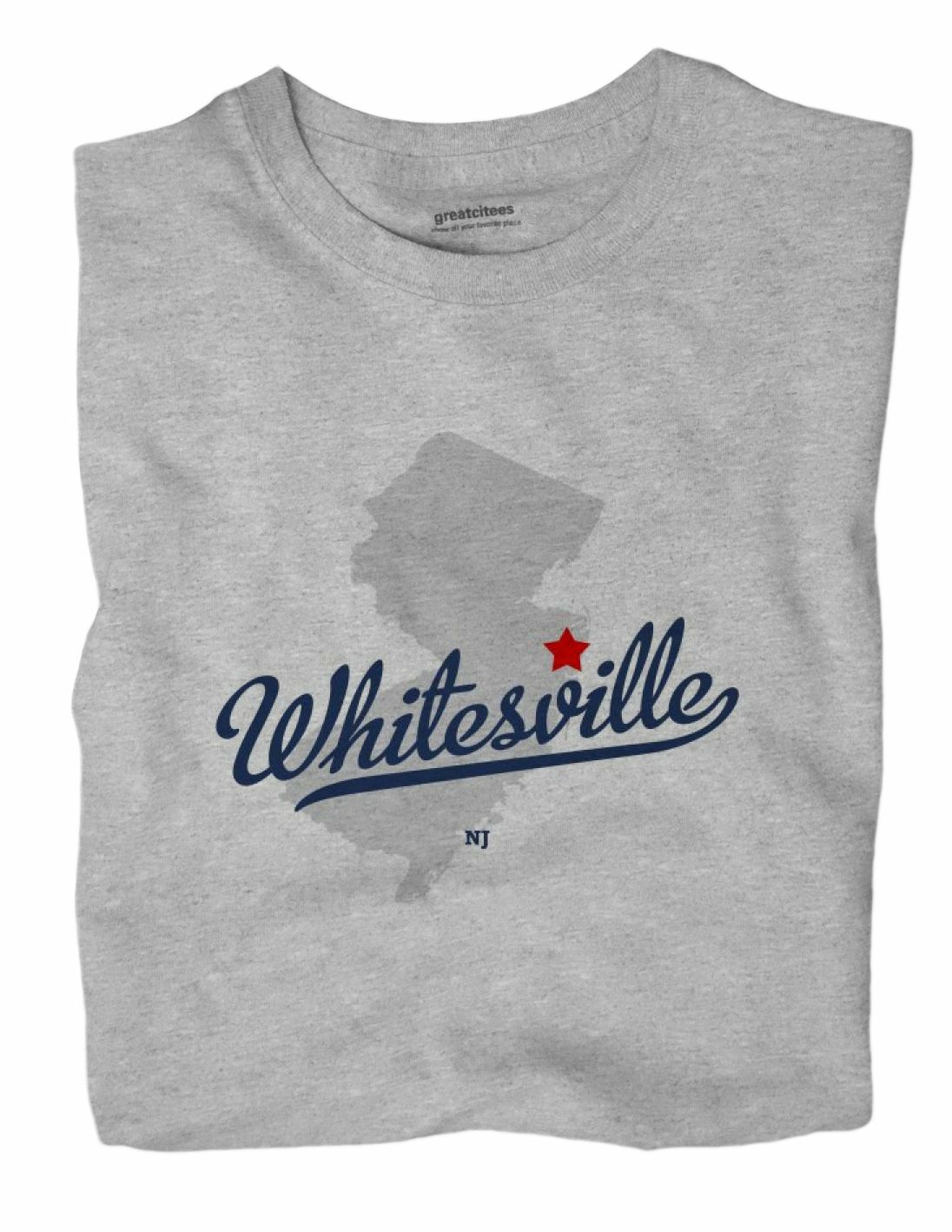 Whitesville New Jersey NJ T-Shirt MAP