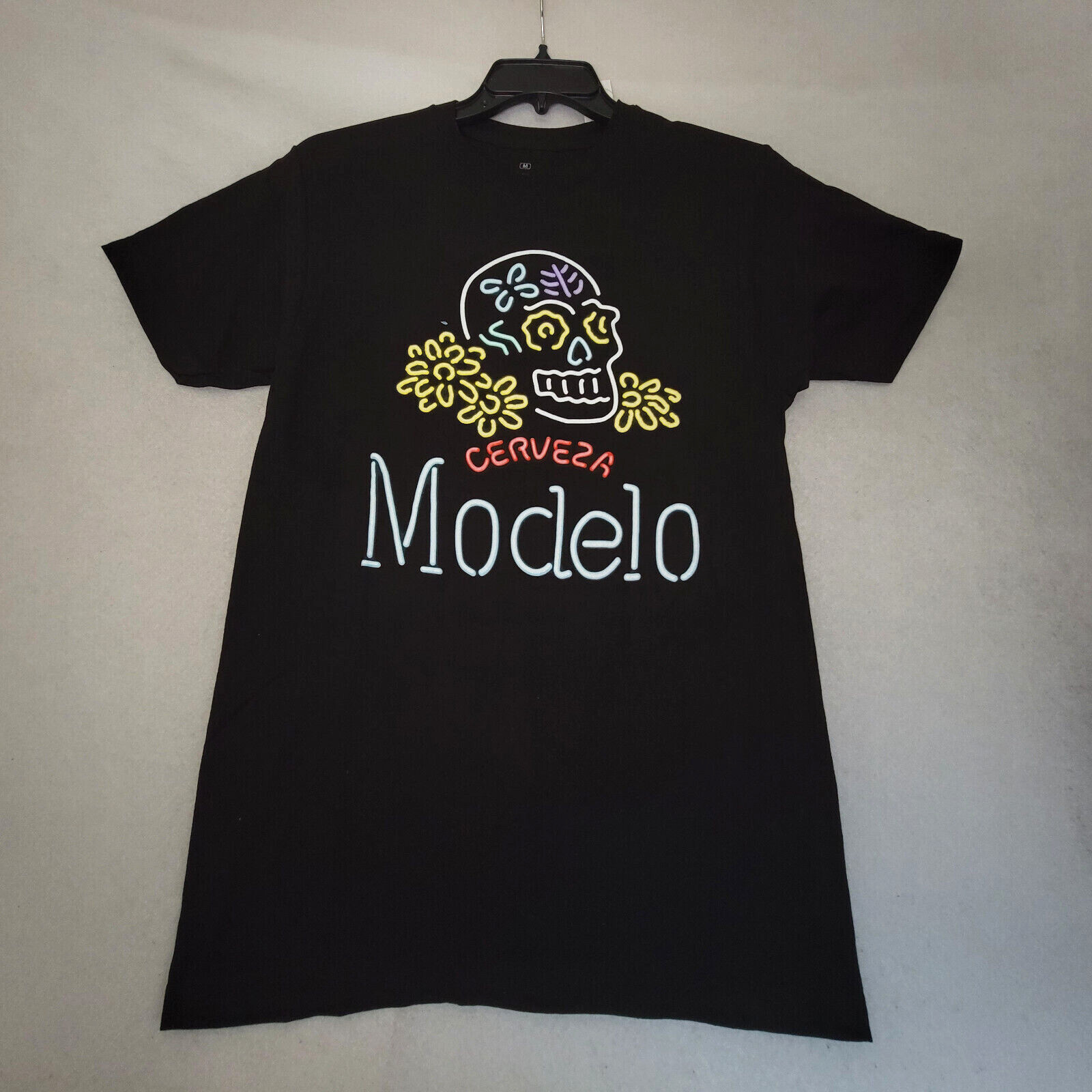 MODELO SHIRT Mens EXTRA LARGE XL BLACK CERVEZA BEER CASUAL DRINKING SKULL NWT gallery