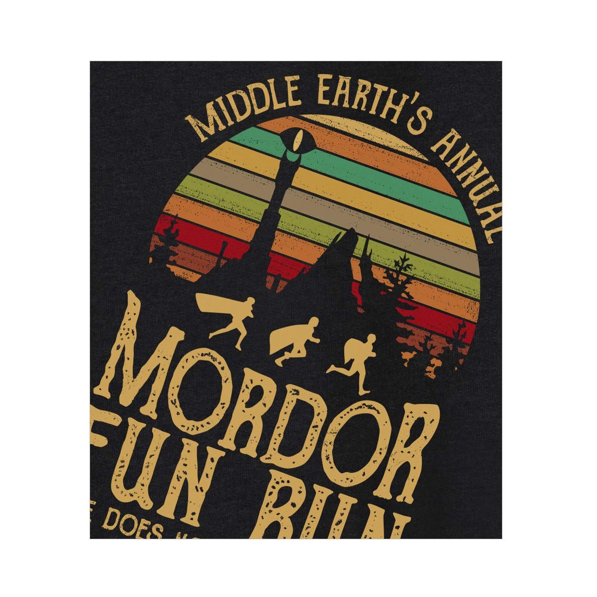 Lontse Middle Earth's Annual Mordor Fun Run one Does not Simply Walk T-Shirt for gallery