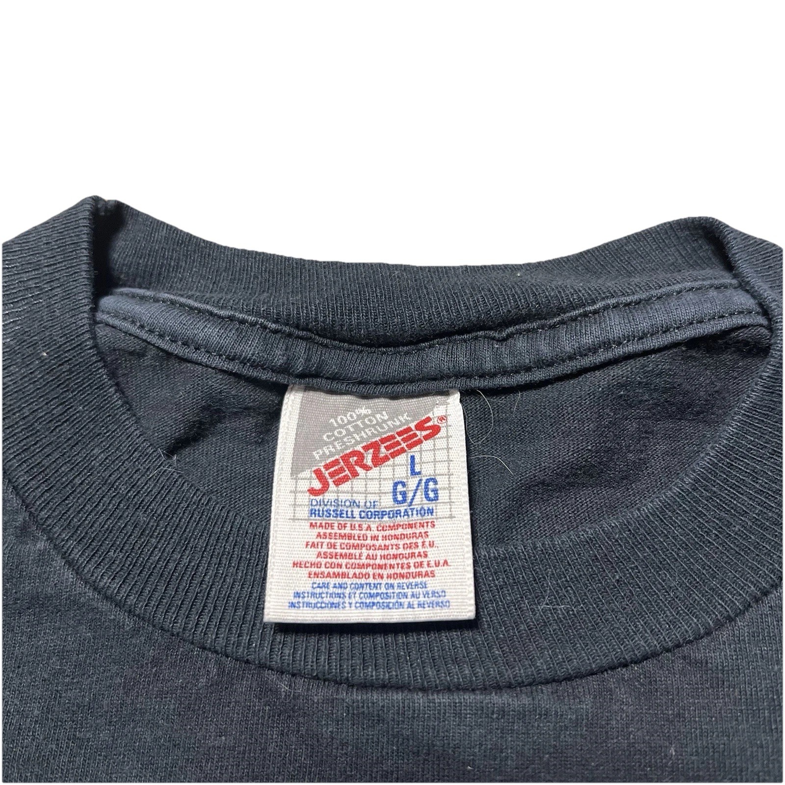 Vintage 90s Angel Fire Ski Resort T Shirt Mens L Black Embroidered Logo gallery