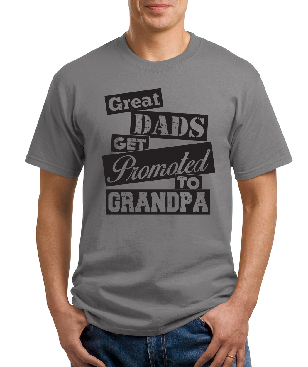 GREAT DADS GET PROMOTED TO GRANDPA funny papa pregnant gpa dad gift T-Shirt