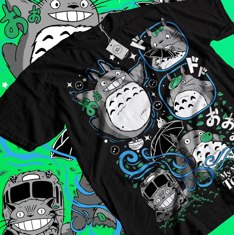 My Neighbor Totoro T-ShirtStudio Ghibli Spirited Away Anime Gift Shirt All Size