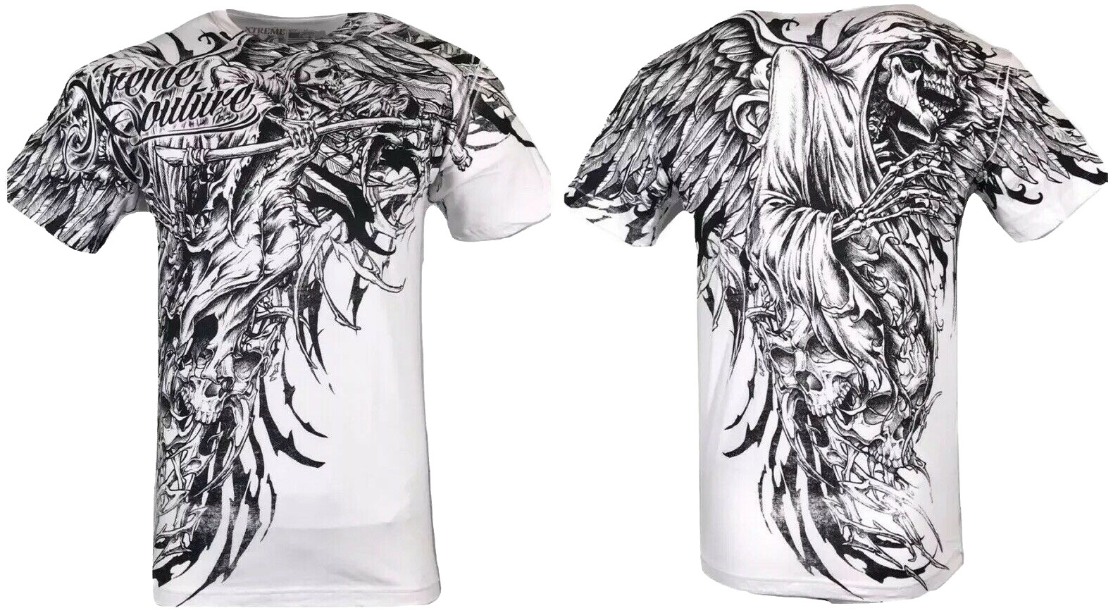 XTREME COUTURE by AFFLICTION Men's T-Shirt SORROW Skull Biker MMA S-5X gallery