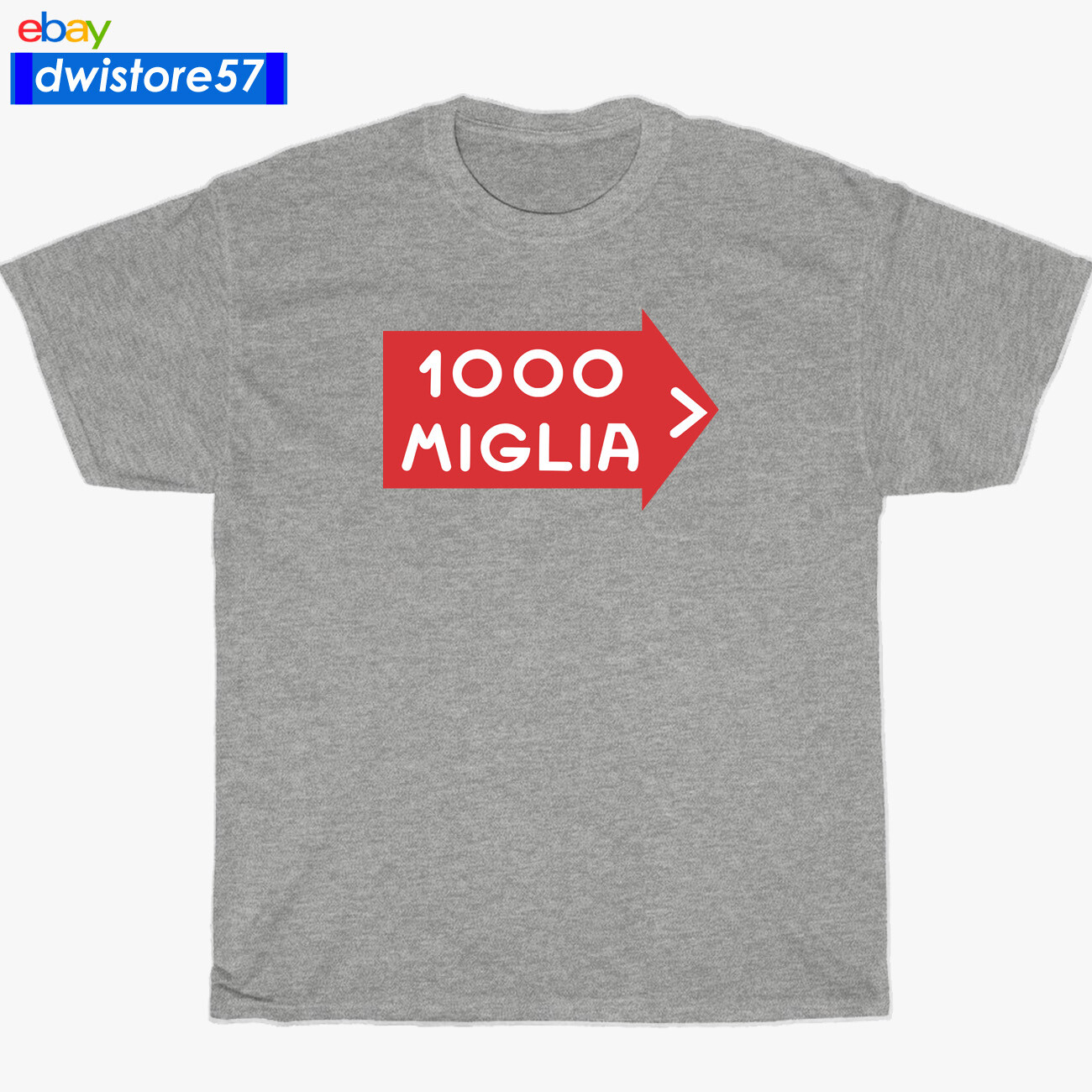 New Mille Miglia Logo Black/Navy/White/Sport Grey T-Shirt S-5XL gallery