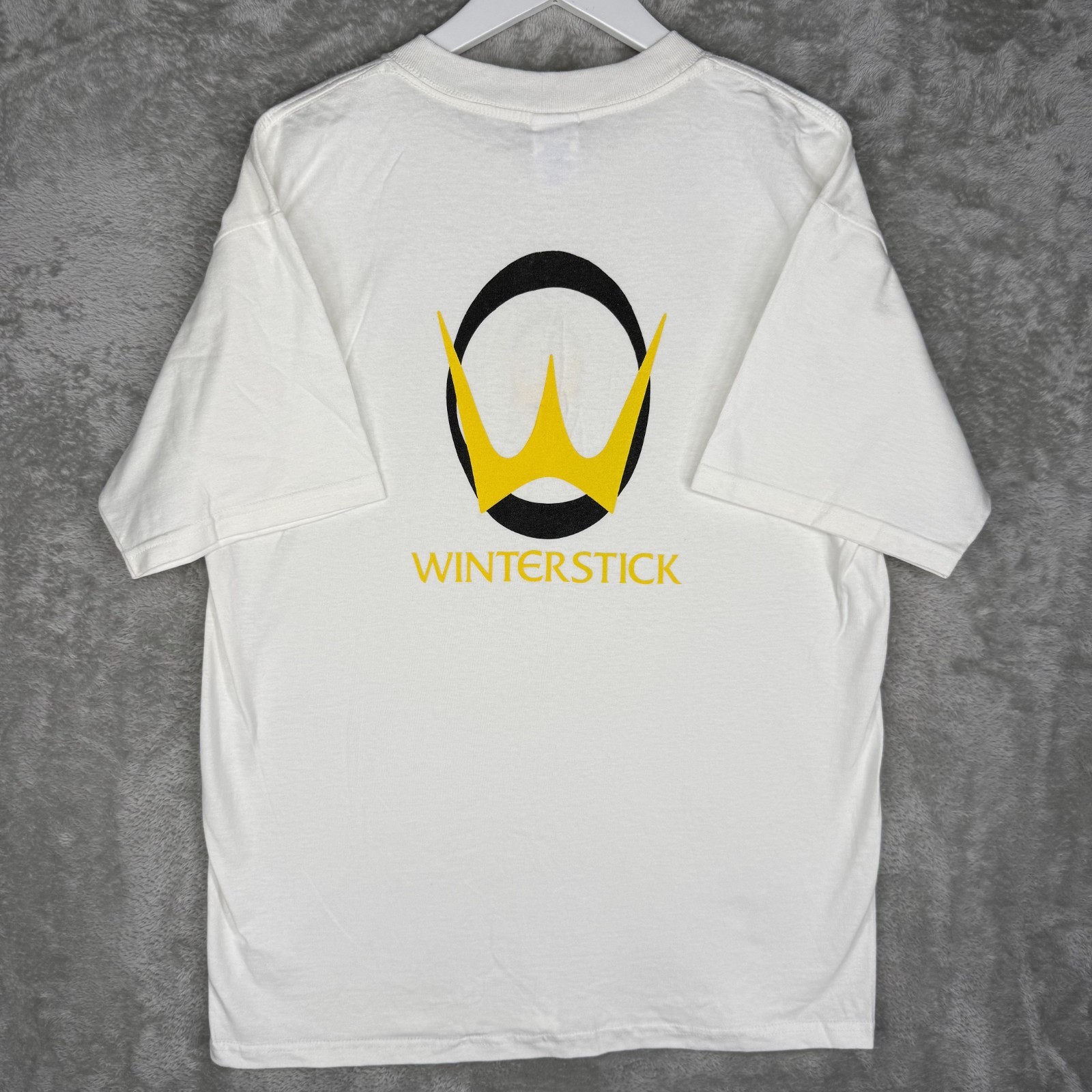Vtg Winterstick Snowboards T-Shirt Mens Large White Tee Promo Logo Outdoor Y2K gallery