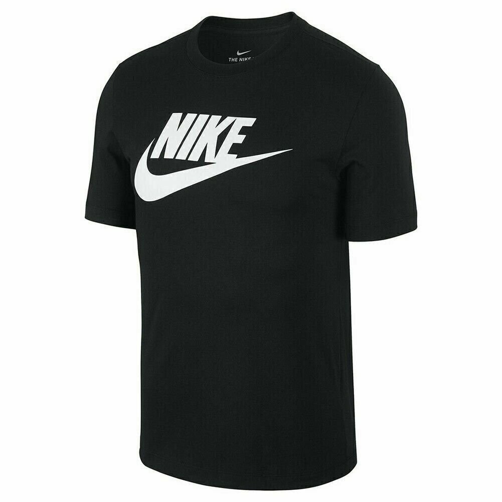 Nike Men's Athletic Wear Short Sleeve Logo Swoosh Printed Gym Active T-Shirt gallery