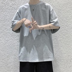 100% Cotton O-Neck Oversized Summer Short Sleeve Men’s T Shirt HipHop Streetwear