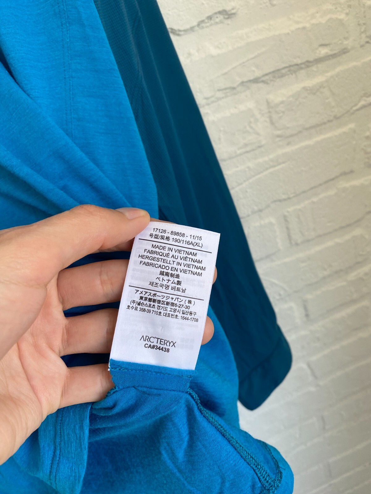 Arc'teryx merino wool long sleeve nylon sleeve t-shirt size XL gallery