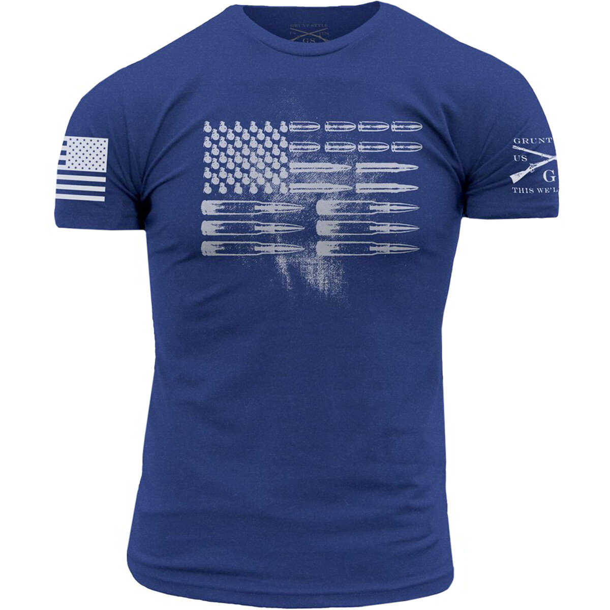 Grunt Style Ammo Flag T-Shirt - Royal Blue gallery