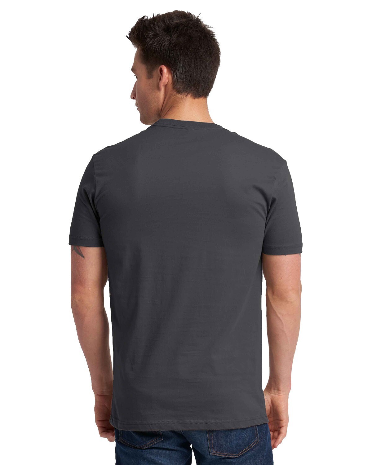 Next Level Apparel 3600 XL Heavy Metal Grey Cotton Shirt Unisex Men and Women gallery