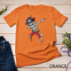 Dabbing Skeleton Pirate T Shirt Halloween Kids Jolly Roger Unisex T-shirt
