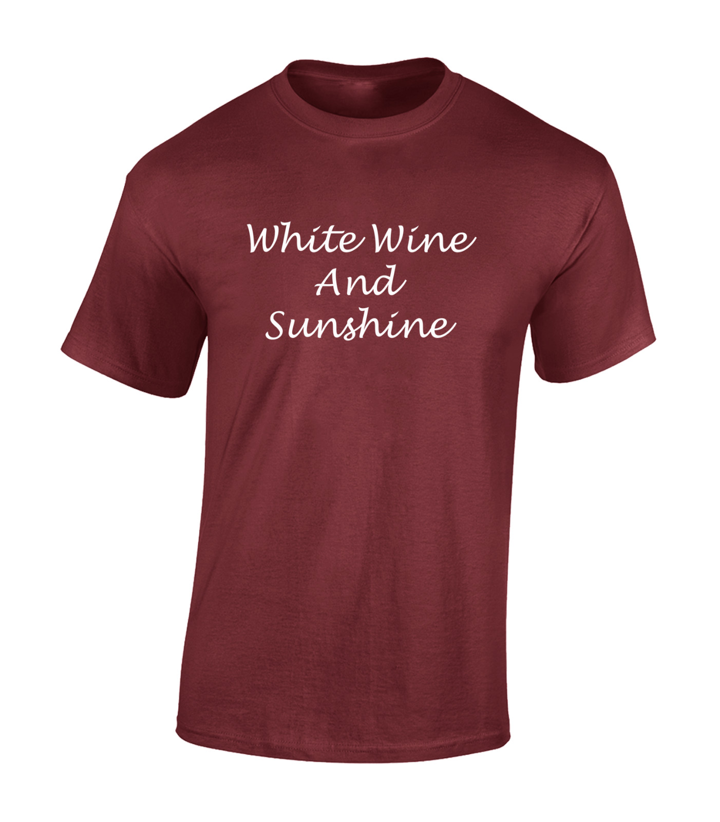 WHITE WINE & SUNSHINE MENS T SHIRT COOL HOLIDAY CLOTHING SUMMER CASUAL TOP gallery