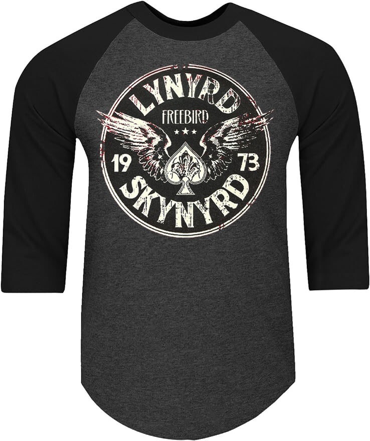 LYNYRD SKYNYRD CIRCLE PUNK ROCK SHIRT RAGLAN 3/4 SLEEVE (Multiple Variations) gallery