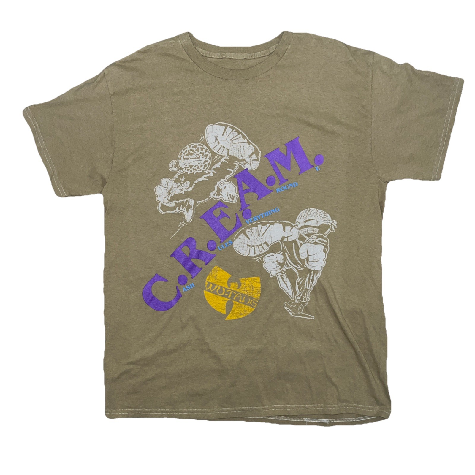 2025 Olive Green Purple WU-TANG CLAN C.R.E.A.M. TEE gallery