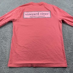 Vineyard Vines Shirt Mens Small Pink Long Sleeve Pocket Preppy Lightweight