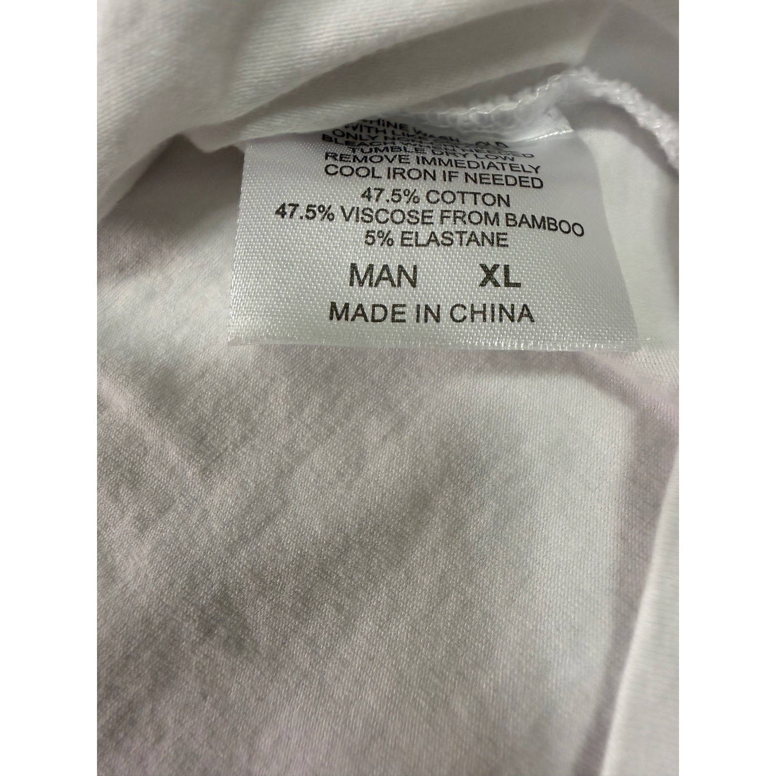 Royal Avalon Sun-Ray Bamboo Cotton Blend UPF 50+ White T-Shirt Mens XL gallery