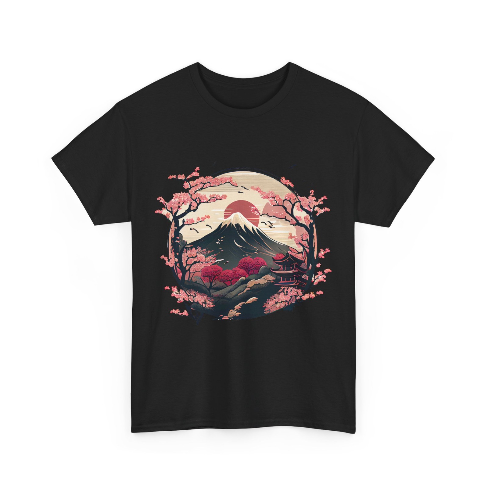 Japanese Art T-Shirt, Cherry Blossoms Japanese Culture Lovers Women Men Shirt