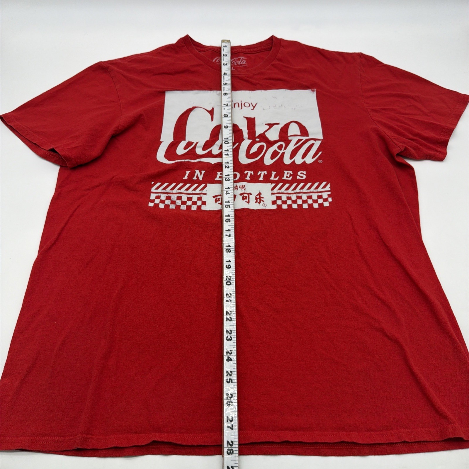 Coca Cola T-shirt Men XL Red Graphic Print Logo 100% Cotton.#46297 gallery