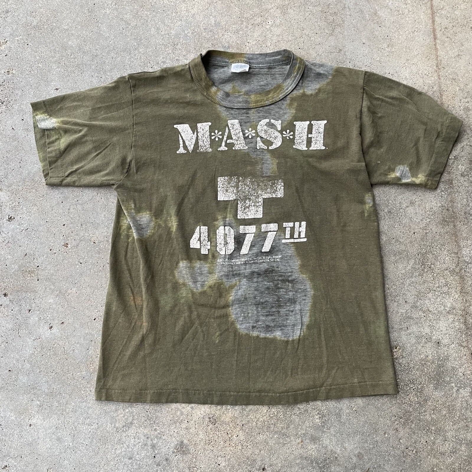 Vtg Mash 20th Century Fox 4077th Tshirt Movie Promo Single Stitch MD Usa Made