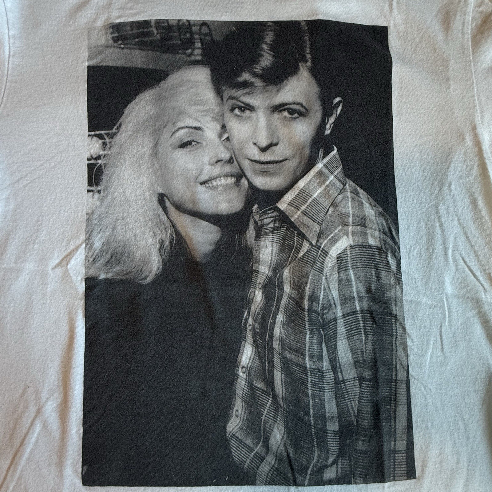 DAVID BOWIE & DEBORAH HARRY T-Shirt 2022. MEDIUM Goodie Two Sleeves Preowned NV