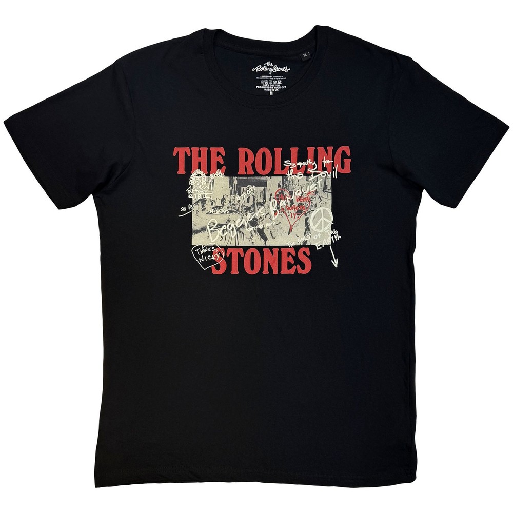 The Rolling Stones Beggars Banquet Graffiti Official T-Shirt Mens
