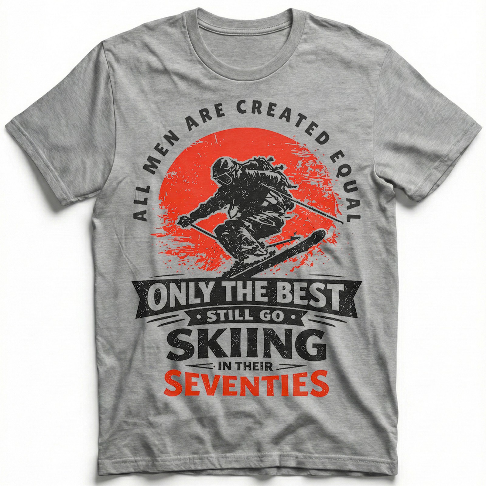 Skiing In Their Seventies T-Shirtth Birthday Gift For Dad Grandpa Skier gallery