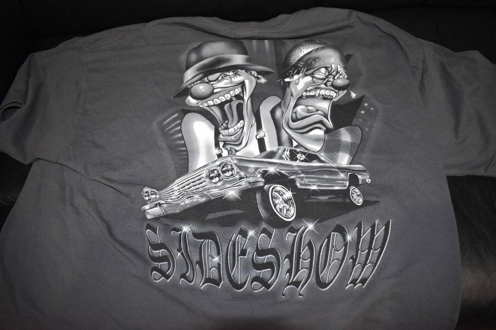 Vintage Rollin Hard Lowrider Side Show Clowns T shirt. VHTF NEW NEVER WORN ODM