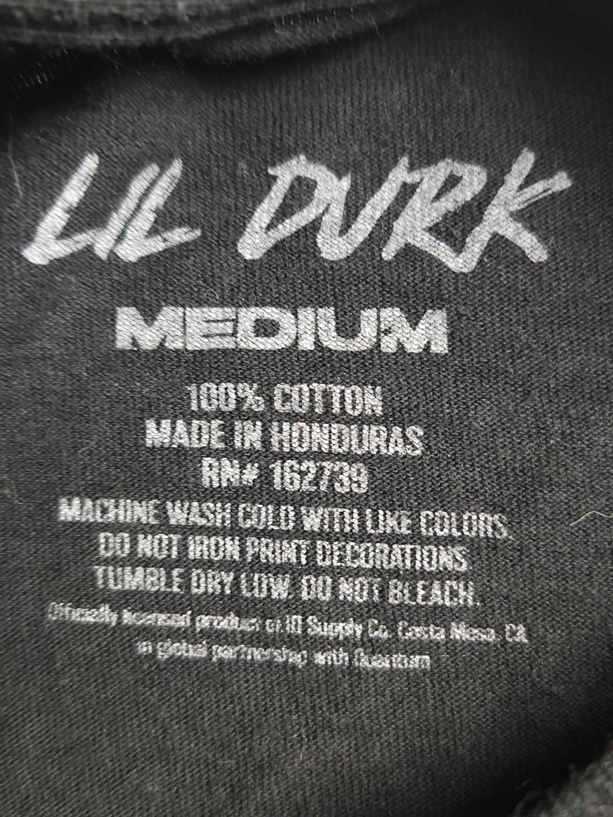 Lil Durk Only The Family OTF T-Shirt Mens Medium Black Graphic Hip Hop Gorpcore gallery