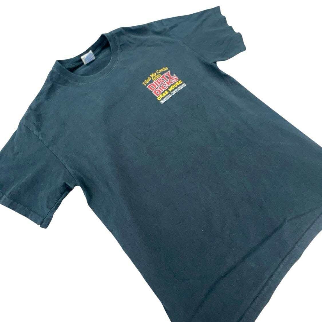 Dirty Dicks Crab House Panama City Beach Black Graphic T-Shirt Medium Gildan gallery