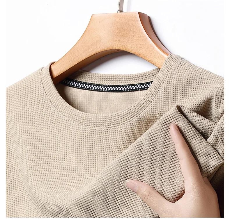 Mens Knitted O-neck Breathable Thin Cashmer Short Sleeve Tee Solid Color Tops gallery