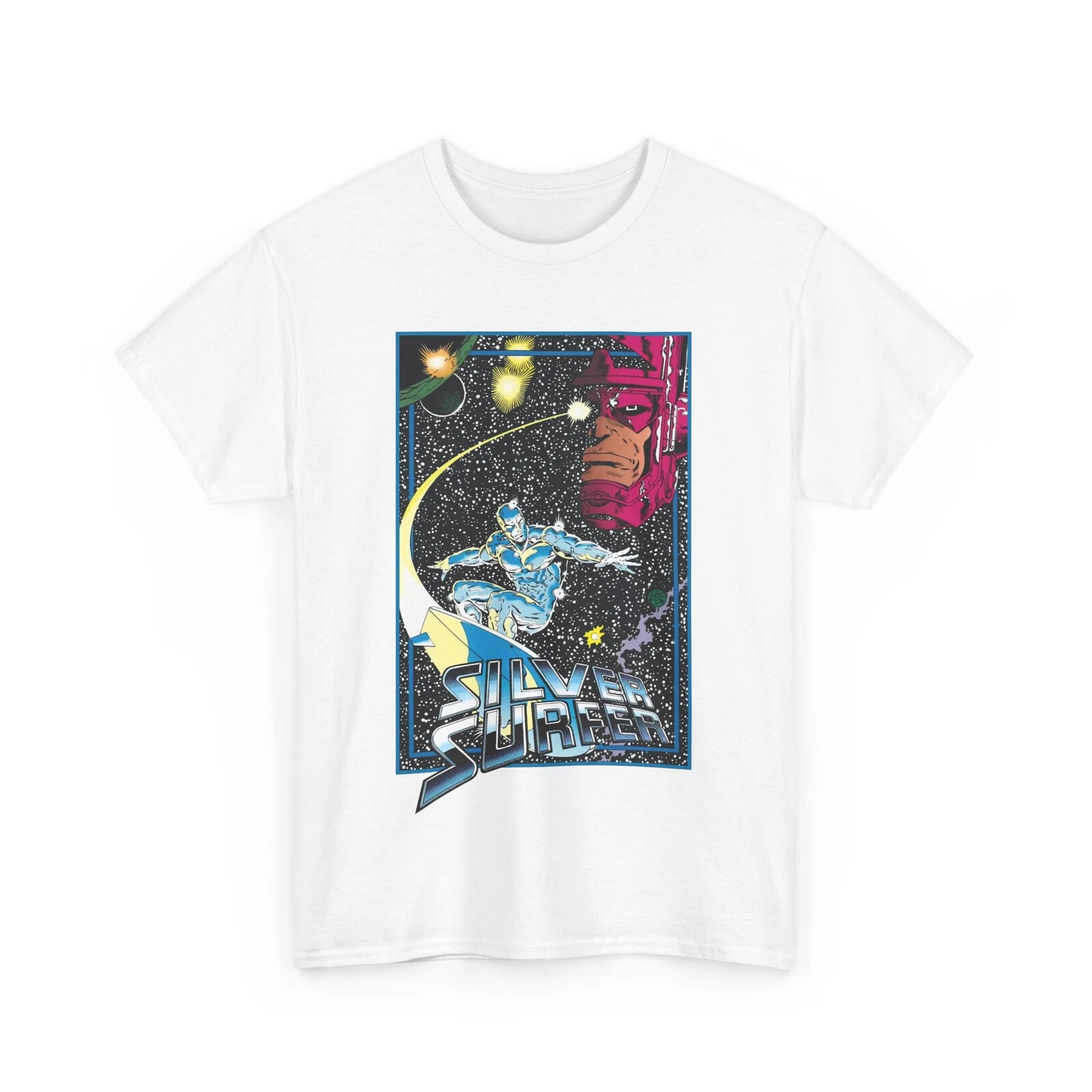 Silver Surfer T-Shirt - Marvel Comics - Ron Lim Art - Galact TM TRENDING T'SHIRT gallery
