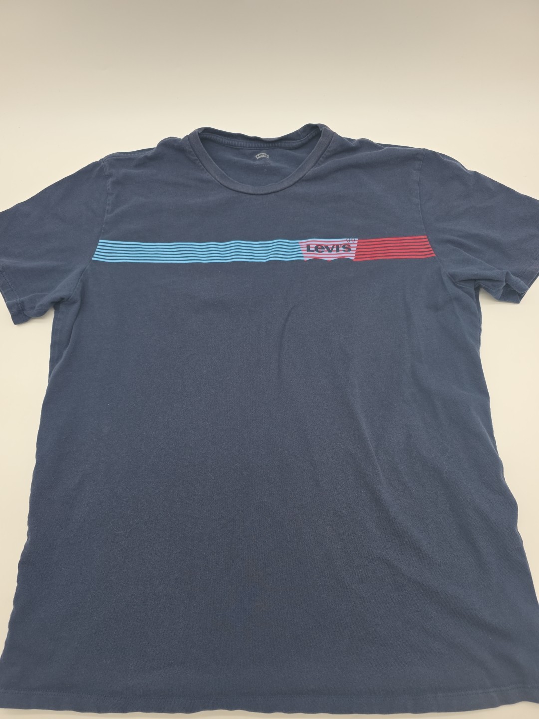 Levis T-Shirt Mens Medium Blue Spell Out Men .#37598 gallery