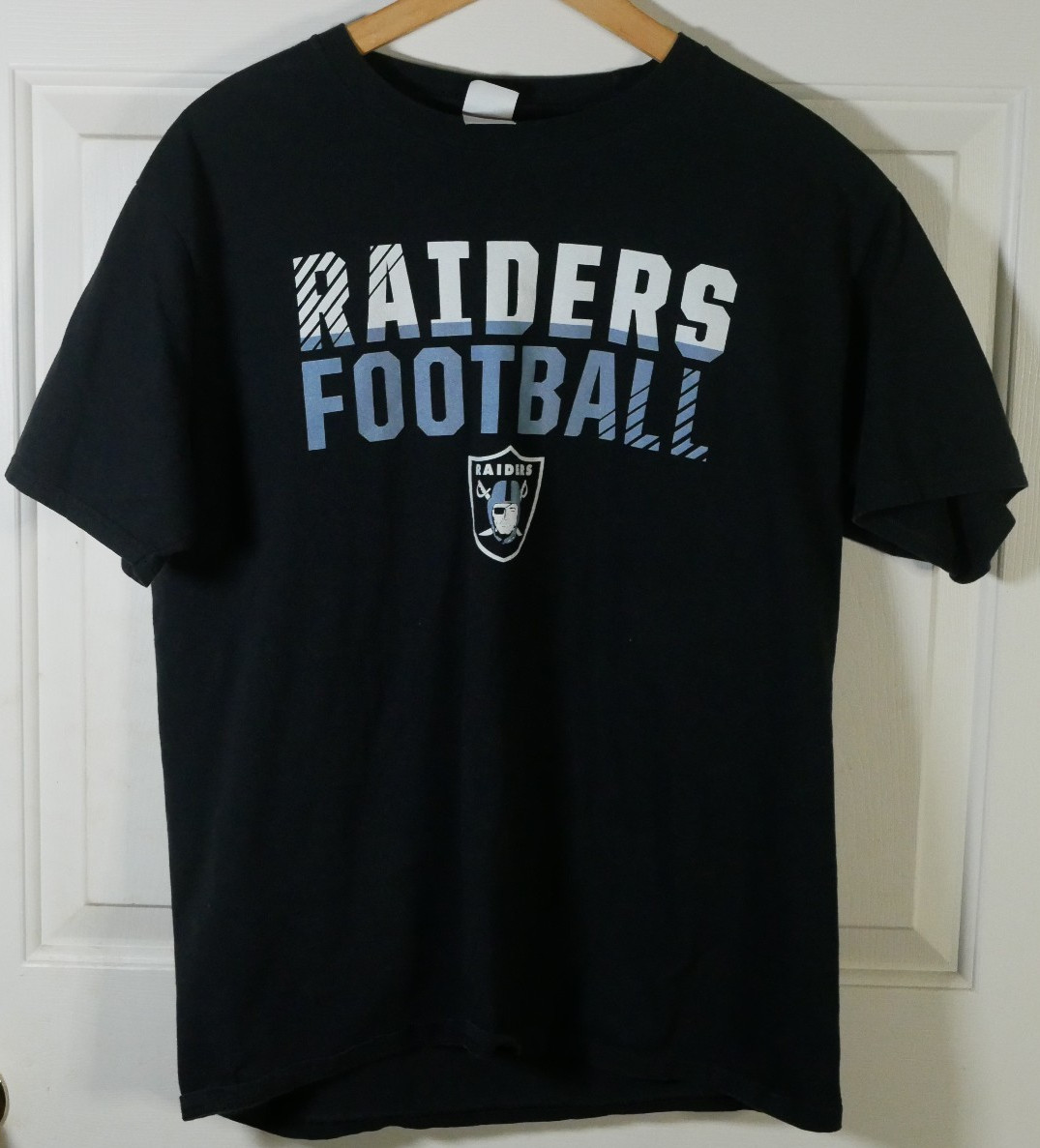 Raiders Football Shirt Size L - Port & Company - Las Vegas LV NFL gallery